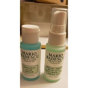 Mario Badescu Facial Spray  aloe, cucumber&green tea 1oz andGlycolic acid Toner